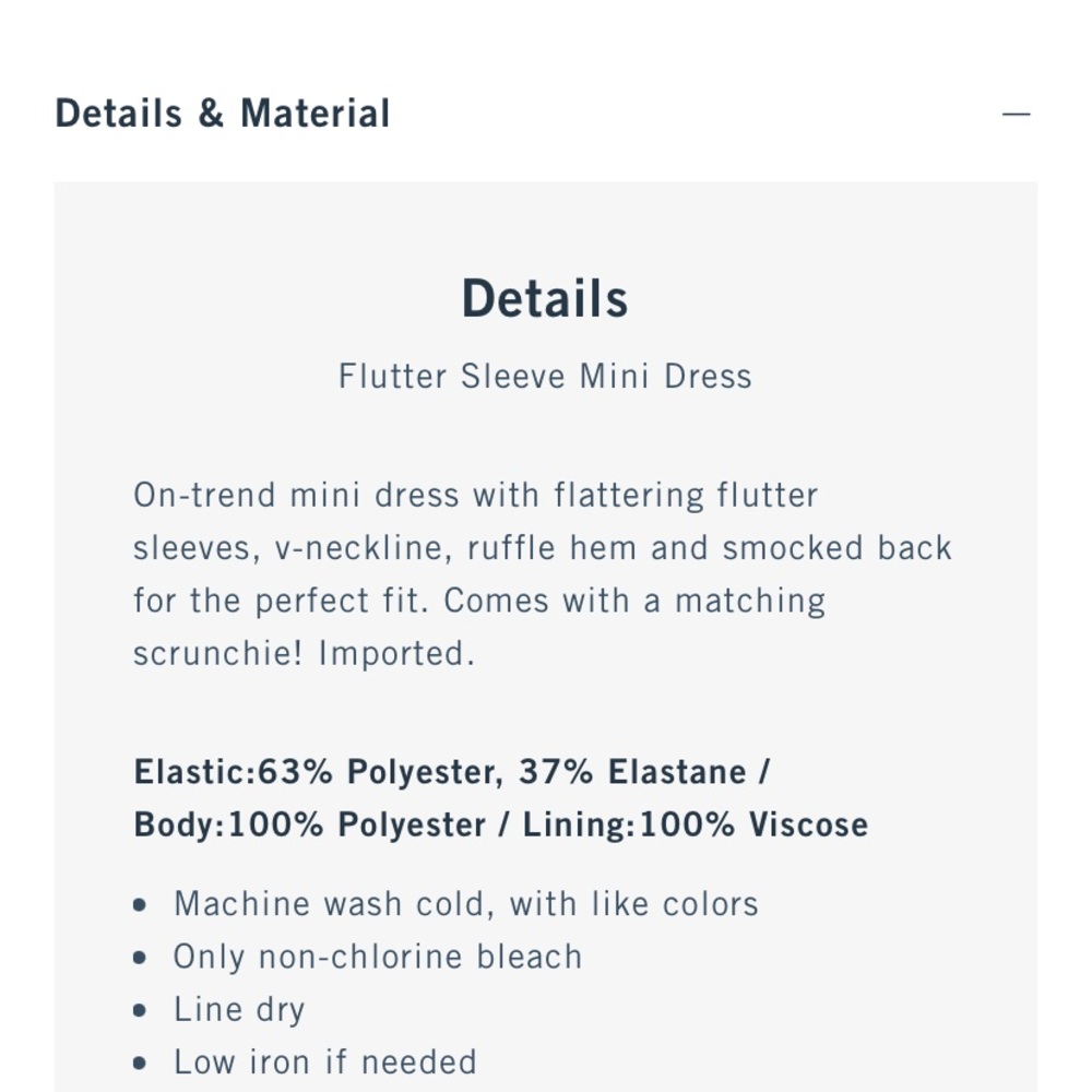 Abercrombie Flutter Sleeve Mini Dress Blue Dot - image 5